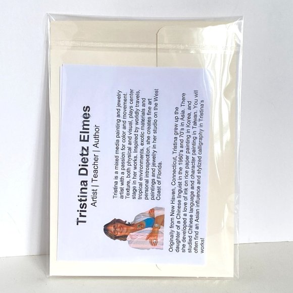 Mushroom Trio Blank Greeting Card Original Handmade Watercolor Artwork Signed - Picture 6 of 6